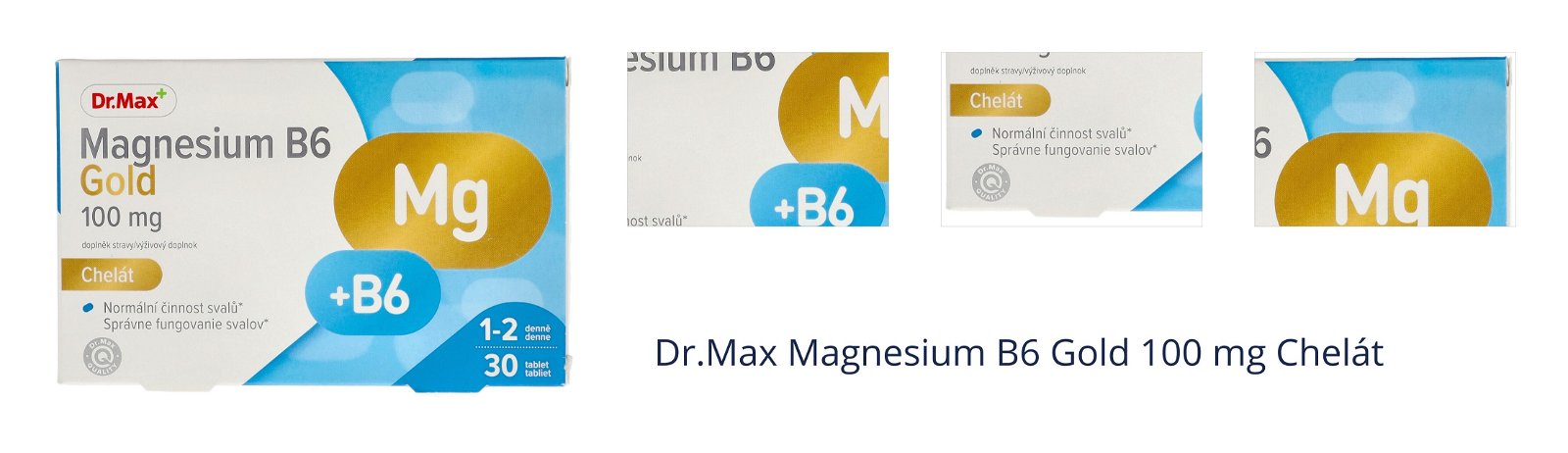 Dr.Max Magnesium B6 Gold 100 mg Chelát 1