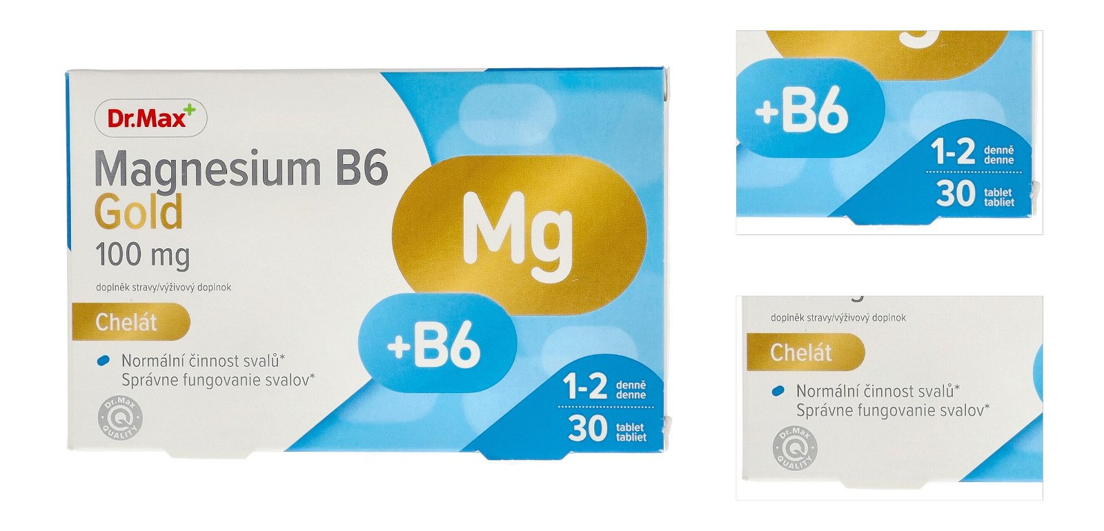 Dr.Max Magnesium B6 Gold 100 mg Chelát 8