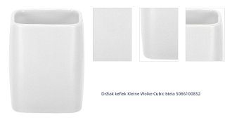 Držiak kefiek Kleine Wolke Cubic biela 5066100852 1