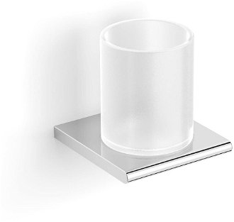 Držiak pohárov SAT Evolution R včetně skleničky chróm / mliečne sklo SATDEVOR27 2