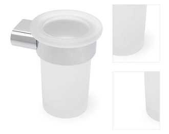Držiak pohárov SAT Simply R chróm / mliečne sklo SATDSIMR27 3