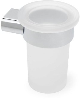 Držiak pohárov SAT Simply R chróm / mliečne sklo SATDSIMR27 2