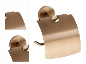 Držiak toaletného papiera Bemeta Amber s krytom vo farbe Coffe-Gold 155112012 4