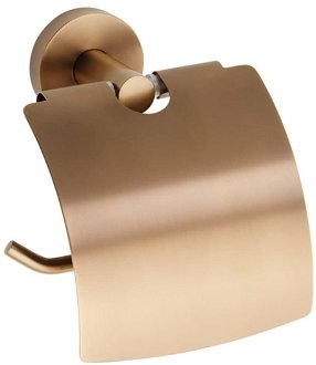 Držiak toaletného papiera Bemeta Amber s krytom vo farbe Coffe-Gold 155112012 2