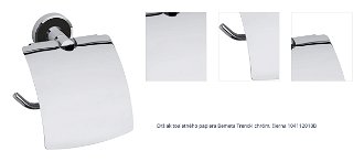 Držiak toaletného papiera Bemeta Trend-I chróm, čierna 104112018B 1