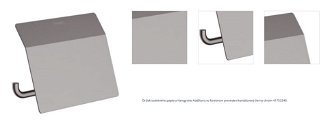 Držiak toaletného papiera Hansgrohe AddStoris vo farebnom prevedení kartáčovaný čierny chróm 41753340 1
