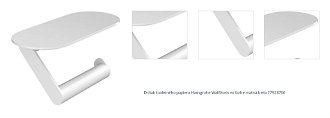 Držiak toaletného papiera Hansgrohe WallStoris vo farbe matná biela 27928700 1
