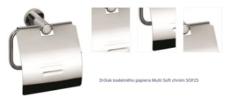 Držiak toaletného papiera Multi Soft chróm SOF25 1