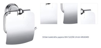 Držiak toaletného papiera RAV SLEZÁK chróm MKA0400 1