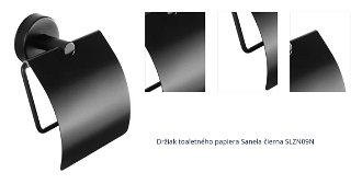 Držiak toaletného papiera Sanela čierna SLZN09N 1