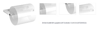Držiak toaletného papiera SAT Evolution S chróm SATDEVOS26 1