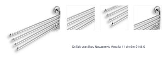Držiak uterákov Novaservis Metalia 11 chróm 0146.0 1