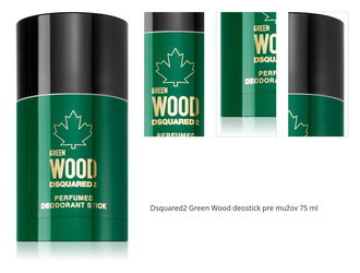 Dsquared2 Green Wood deostick pre mužov 75 ml 1