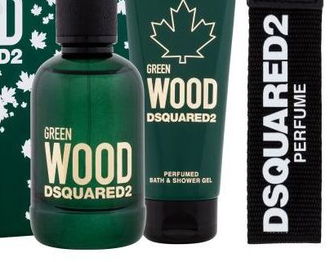 Dsquared² Green Wood - EDT 100 ml + sprchový gel 100 ml + klíčenka 9