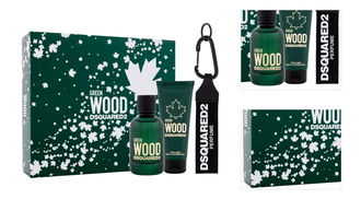 Dsquared² Green Wood - EDT 100 ml + sprchový gel 100 ml + klíčenka 3