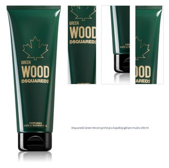 Dsquared2 Green Wood sprchový a kúpeľový gél pre mužov 250 ml 1