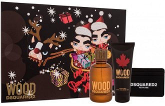 Dsquared² Wood For Him - EDT 100 ml + sprchový gel 100 ml + pouzdro na karty 2