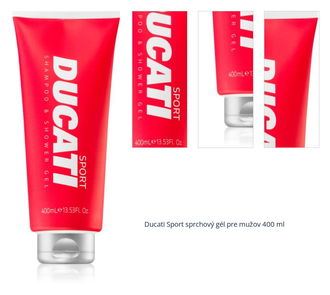 Ducati Sport sprchový gél pre mužov 400 ml 1