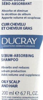DUCRAY Argeal Šampón absorbujúci maz 200 ml 5