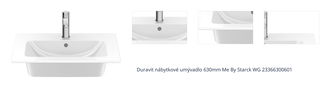 Duravit nábytkové umývadlo 630mm Me By Starck WG 23366300601 1