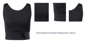 EA7 Emporio Armani Podprsenka  čierna 1