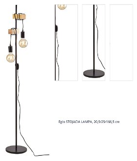 Eglo STOJACIA LAMPA, 20,5/25/166,5 cm 1