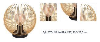 Eglo STOLNÁ LAMPA, E27, 23,5/22,5 cm 1