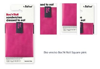 Eko vrecko Boc'N Roll Square pink 1