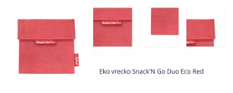 Eko vrecko Snack'N Go Duo Eco Red 1