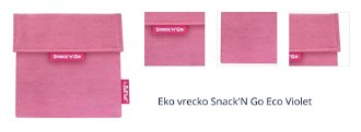 Eko vrecko Snack'N Go Eco Violet 1