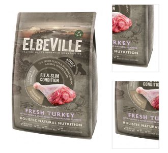 ELBEVILLE granuly Adult All Breeds Fresh Turkey Fit and Slim Condition 4kg 3