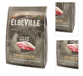 ELBEVILLE granuly Senior Mini Fresh Duck Fit and Slim Condition 4kg 3
