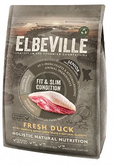 ELBEVILLE granuly Senior Mini Fresh Duck Fit and Slim Condition 4kg 2