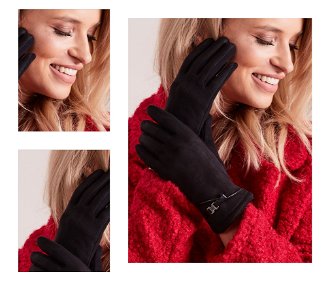 Elegant black gloves for women 4