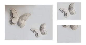 Dekoračné vankúšiky na stenu - motýle farba: béžová 3