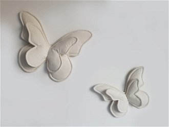 ELIS DESIGN Dekoračné vankúšiky na stenu - motýle Farba: béžová