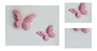 Dekoračné vankúšiky na stenu - motýle farba: ružová 3