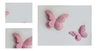 Dekoračné vankúšiky na stenu - motýle farba: ružová 4
