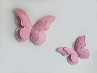 Dekoračné vankúšiky na stenu - motýle farba: ružová 2