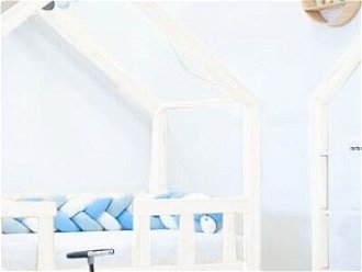 ELIS DESIGN Domčeková posteľ dominant so zábranou premium biela rozměr lůžka: 100 x 180 cm, šuplík, nožičky: bez nožičiek 5