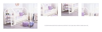 Domčeková posteľ Premium so šuplíkom biela rozmer lôžka: 70 x 140 cm, šuplík, nožičky: s nožičkami a so šuplíkom, zábrany: obe 1