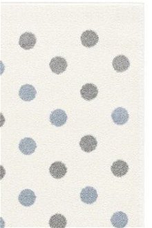ELIS DESIGN koberec do izby s bodkami farba: krémovo/modrá - striebornosivá, rozmer: 100 x 160 cm 7