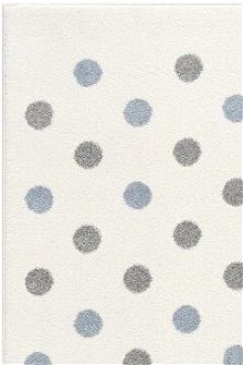 ELIS DESIGN koberec do izby s bodkami farba: krémovo/modrá - striebornosivá, rozmer: 120 x 180 cm 6
