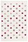 ELIS DESIGN koberec do izby s bodkami farba: krémovo/ružová - striebornosivá, rozmer: 120 x 180 cm