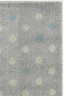 ELIS DESIGN koberec do izby s bodkami farba: strieborno/sivá - mätová, rozmer: 100 x 160 cm 7