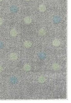 ELIS DESIGN koberec do izby s bodkami farba: strieborno/sivá - mätová, rozmer: 100 x 160 cm 9