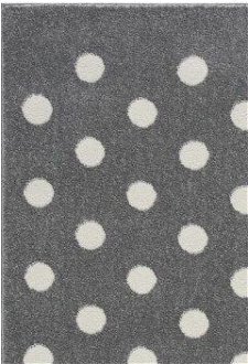 ELIS DESIGN koberec do izby s bodkami farba: striebornosivá - biela, rozmer: 100 x 160 cm 6