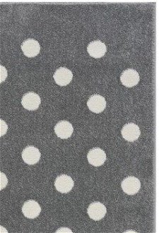 ELIS DESIGN koberec do izby s bodkami farba: striebornosivá - biela, rozmer: 100 x 160 cm 7