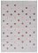 ELIS DESIGN koberec do izby s bodkami farba: striebornosivá - ružová, rozmer: 120 x 180 cm