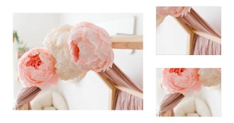 Uzavretý kvet pivonky na zavesenie - na posteľ alebo stenu farba: biela 3